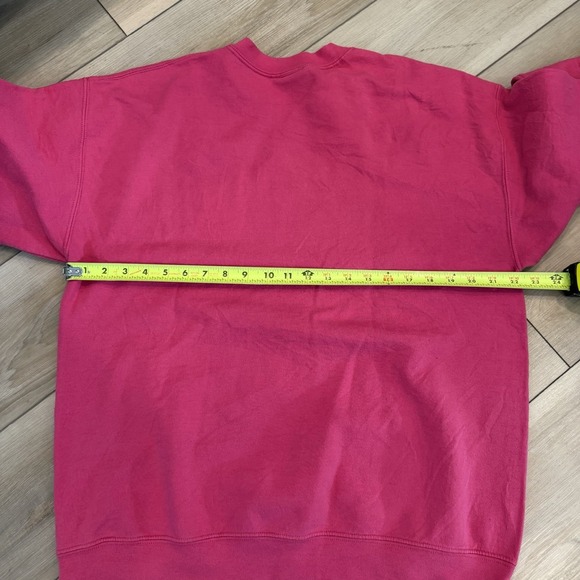 wis University Sweatshirt Vintage MV Sport Crewneck Pink Pullover Size L - Picture 3 of 5